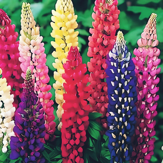 Russell Lupine Seeds, Mixed Colors, Lupinus polyphyllus, 100 seeds