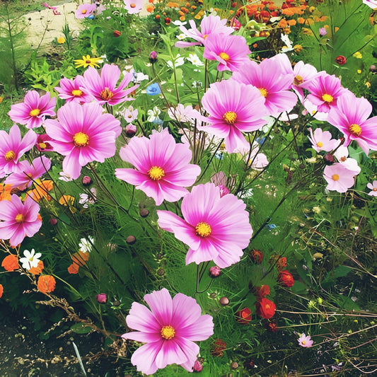 Cosmos RADIANCE Heirloom Seeds Pink Flowers 200 Seeds